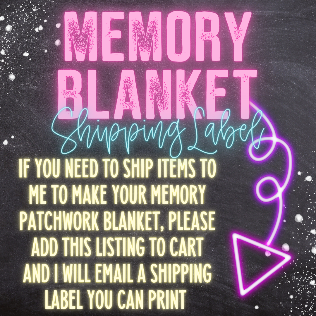 Memory Blanket Shipping Label
