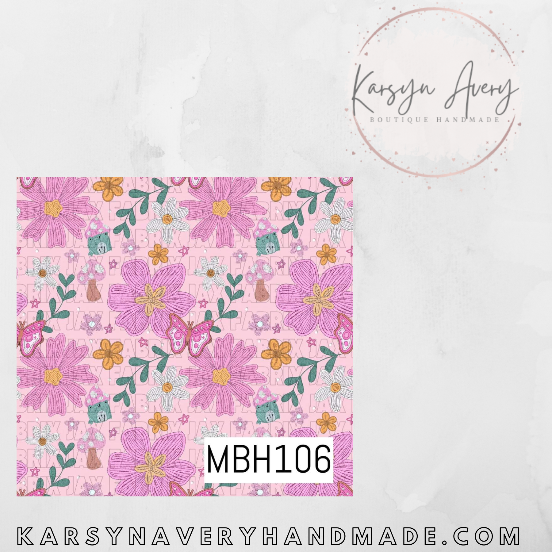 Pink Mushy Floral
