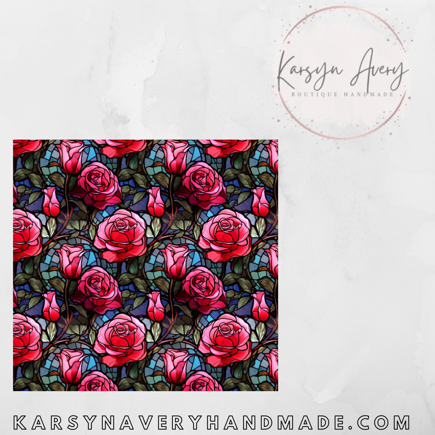 Stained Glass Roses