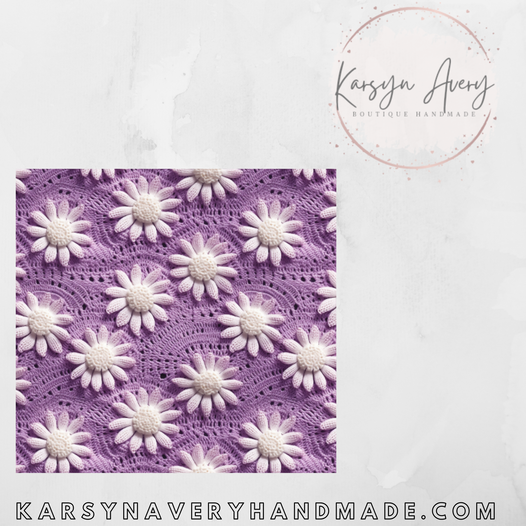 FAUX Crochet Floral