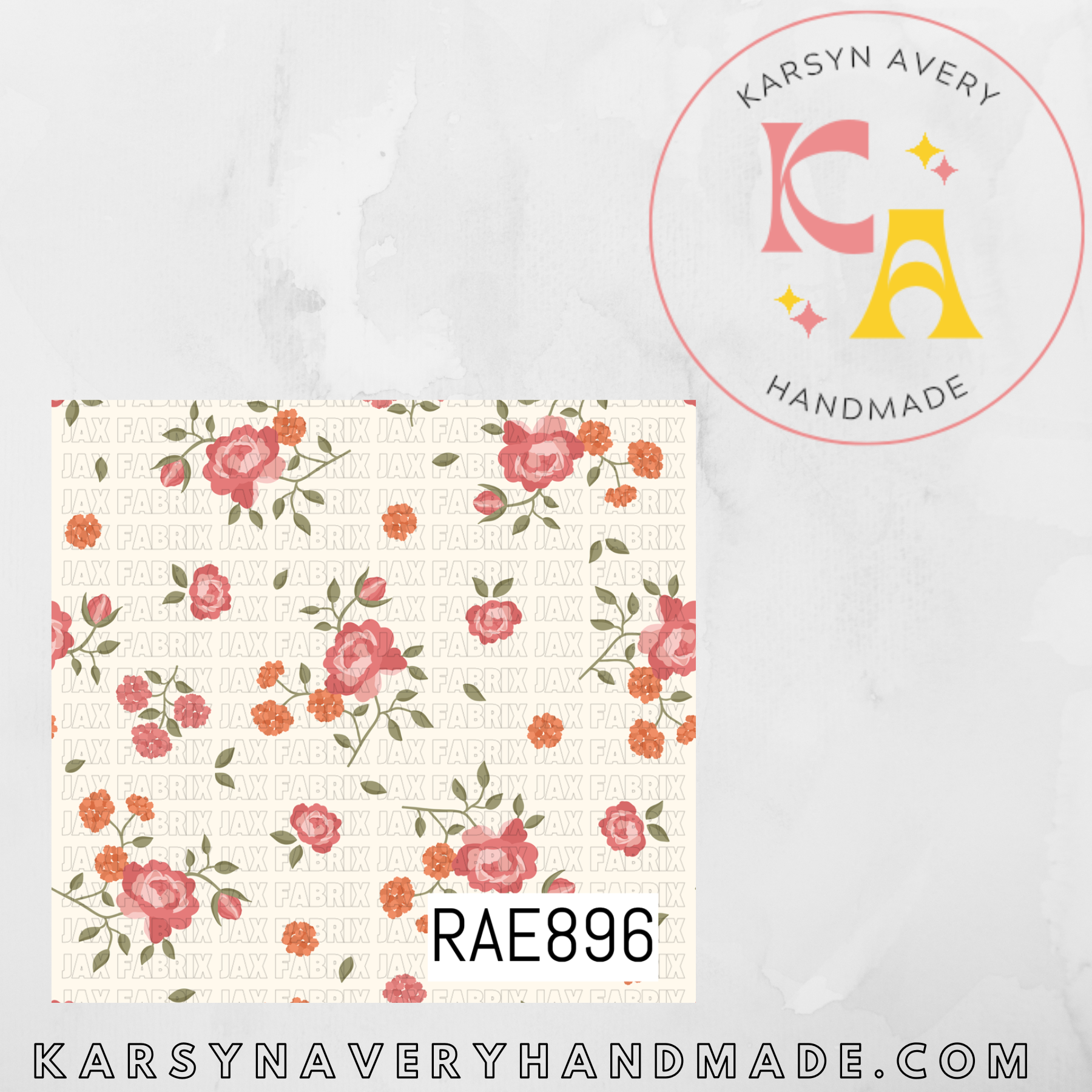 Dainty Orange Floral