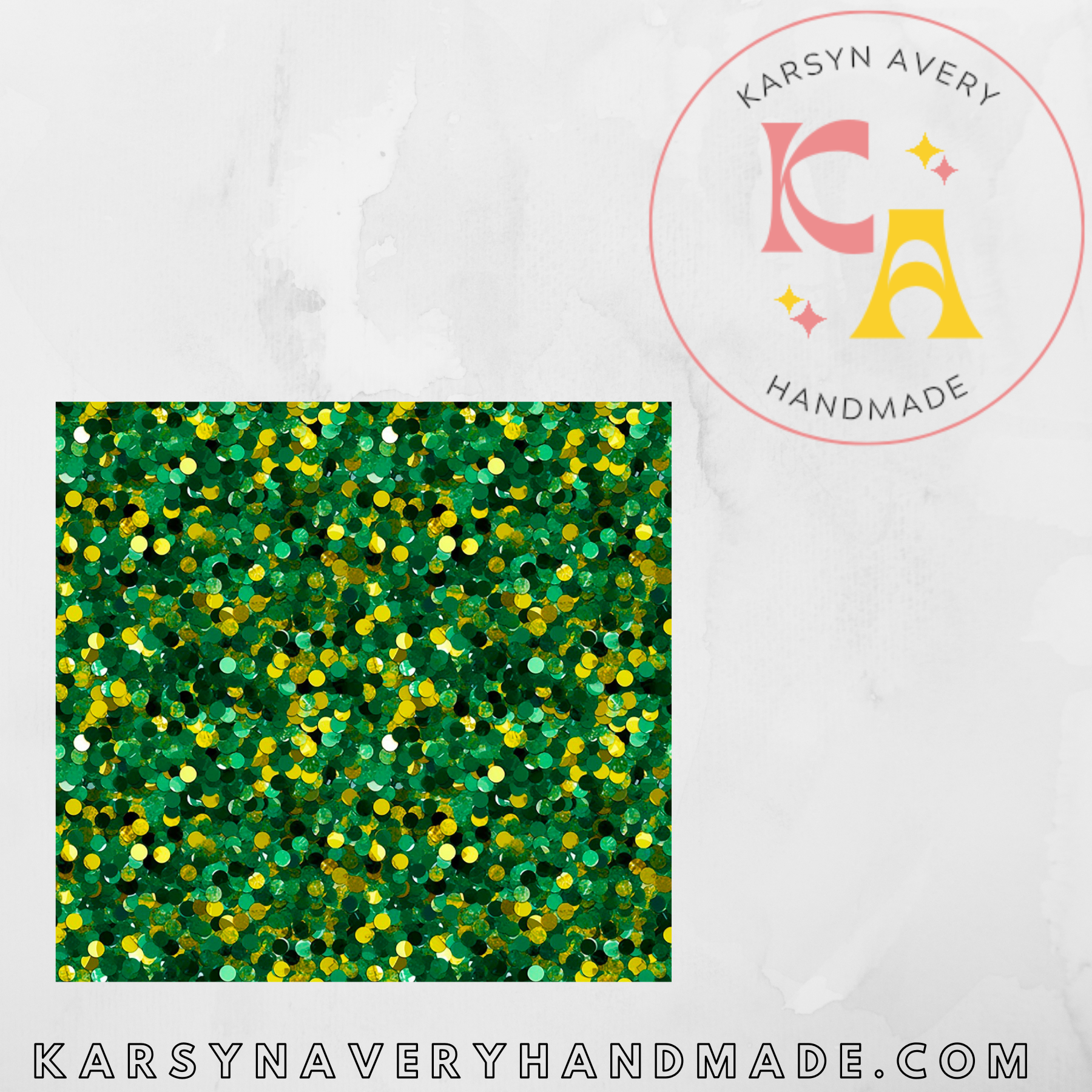 Green Yellow Sequins