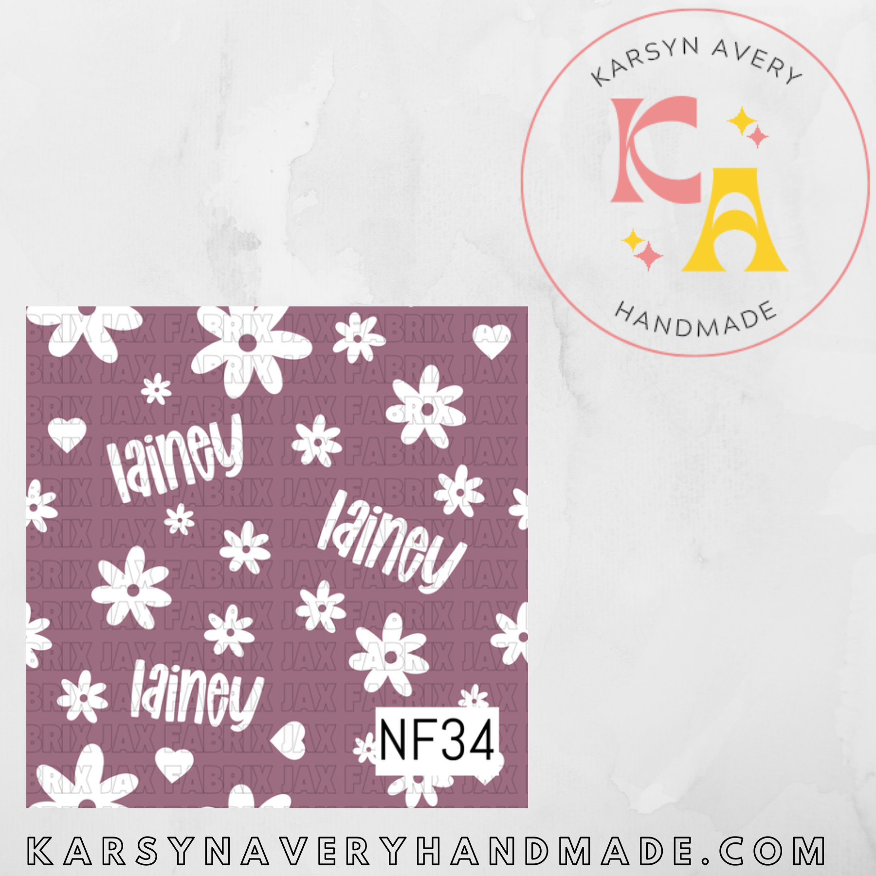 Girly Floral Name