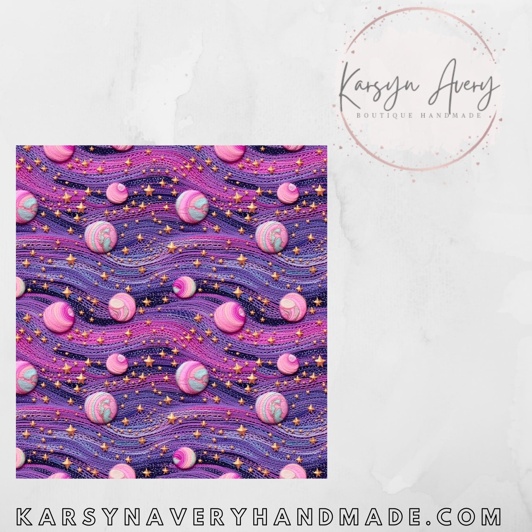 Faux Embroidered Moons