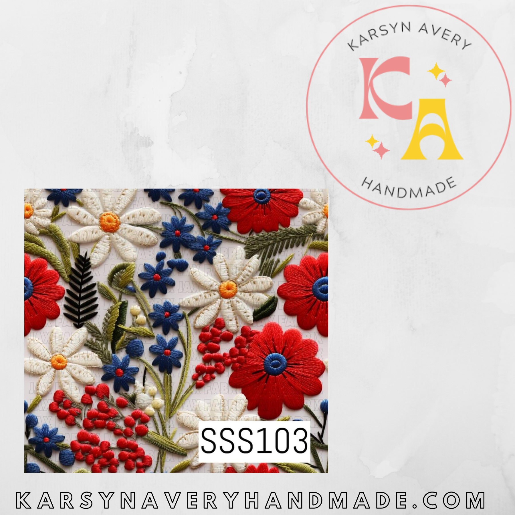 Patriotic Floral 103